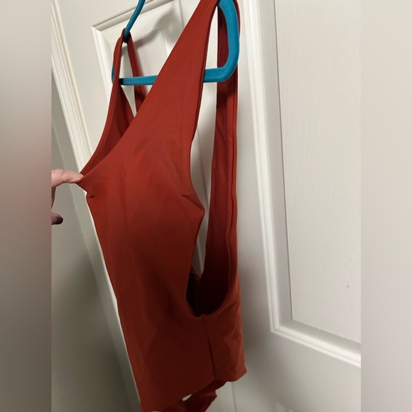 Aerie Super Scoop Cheeky High Cut One Piece Swimsuit Burnt Orange Size XXL - Picture 5 of 7